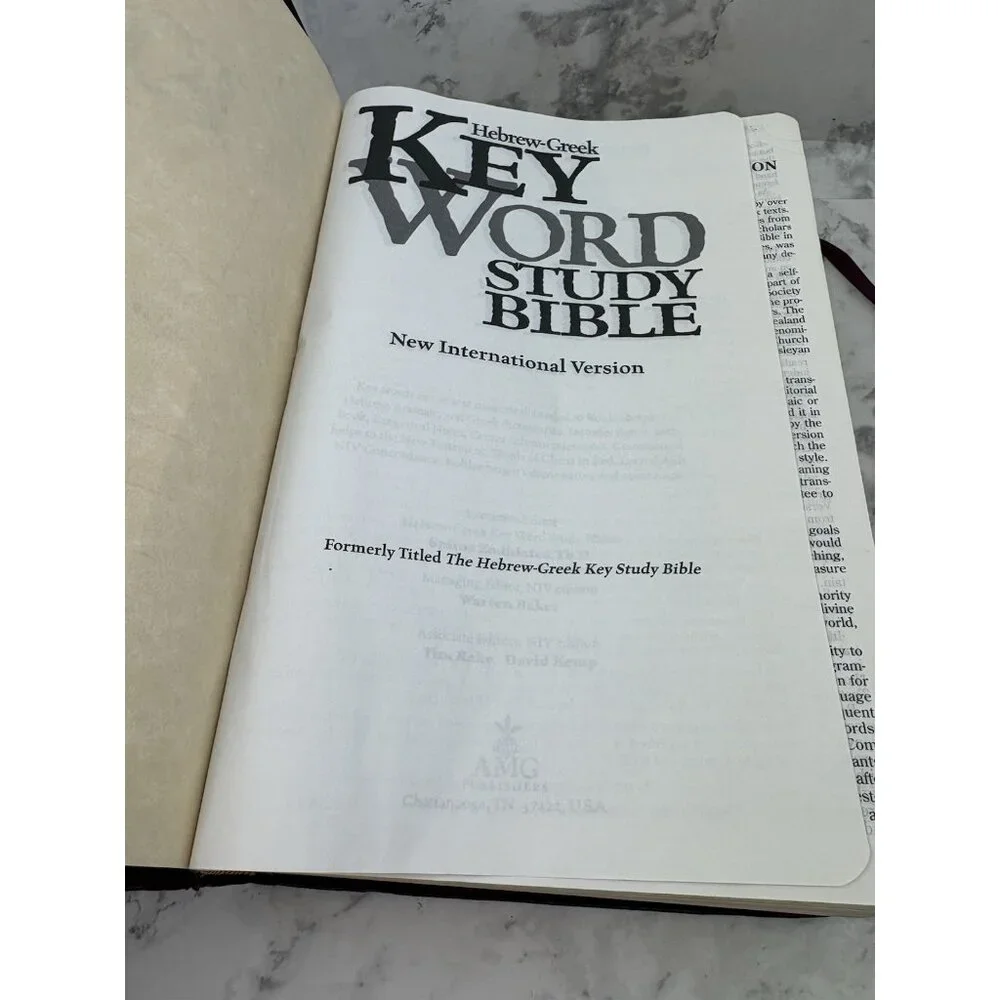 *Key Word Study Bible New International Version Red Letter Edition Red Leather
